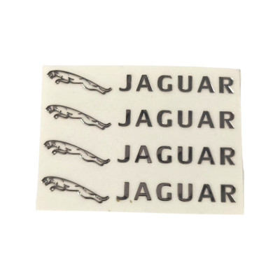 Наклейки металеві Jaguar, 4шт