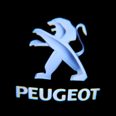 Світлодіодне штатне підсвічування на двері автомобіля з логотипом Peugeot 408, 508, 3008, 5008
