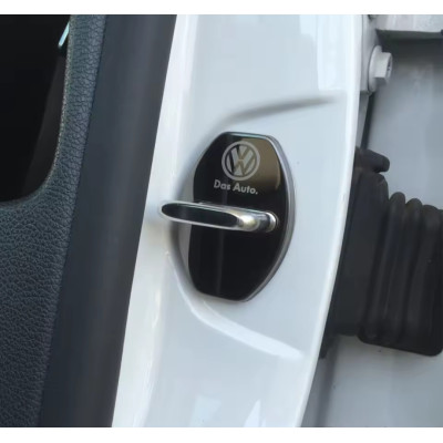 Накладки на дверний замок чорні із логотипом Volkswagen