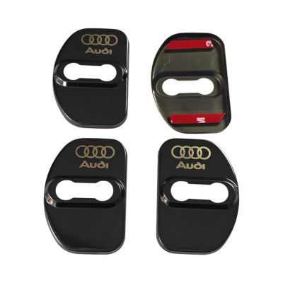 Накладки на дверной замок никель с логотипом Audi 02