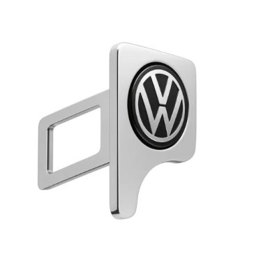 Заглушка ременя безпеки з логотипом Volkswagen хром 20х40мм метал