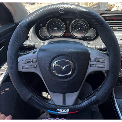 Чохол на кермо для автомобіля з логотипом Mazda