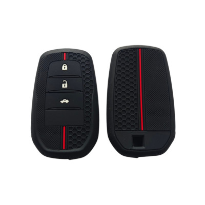 Чехол силиконовый черный Toyota  Camry, Corolla, RAV4, C-HR, Highlander, Avalon