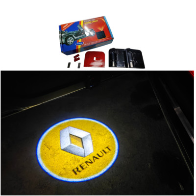 Лазерне підсвічування на дверях автомобіля з логотипом Renault