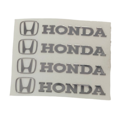 Наклейки металеві Honda, 4шт