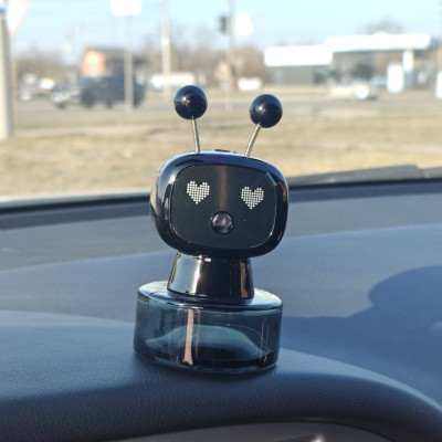 Автоматичний ароматизатор робот на панель авто, чорний