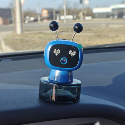 Автоматичний ароматизатор робот на панель авто, синій