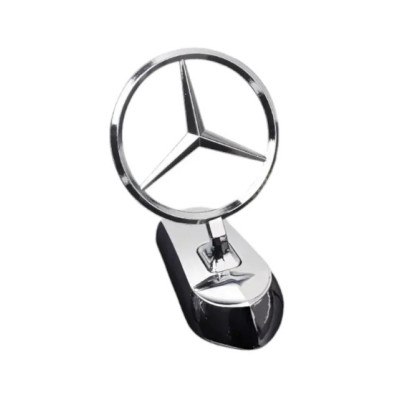 Емблема приціл Mercedes (металева преміум версія) Хром 140г (на скотчі)