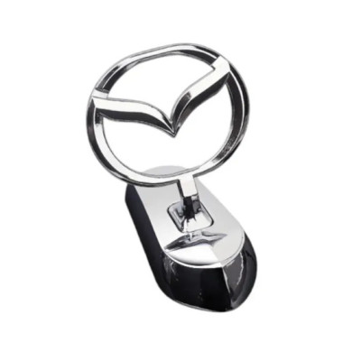 Емблема приціл Mazda (металева преміум версія) Хром 140г (на скотчі)