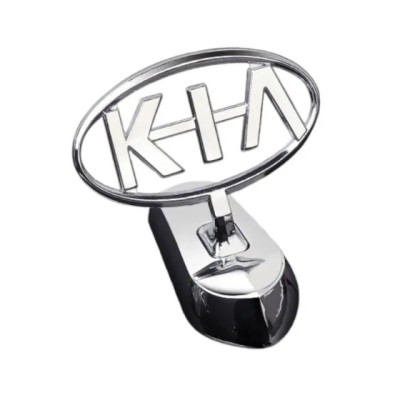 Емблема приціл KIA (металева преміум версія) Хром 140г (на скотчі)