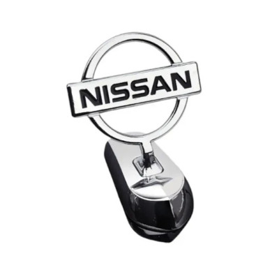 Емблема приціл Nissan (металева преміум версія) Хром 140г (на скотчі)
