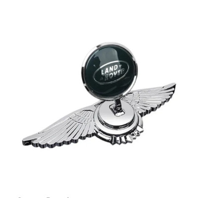 Емблема приціл Land Rover крила (металева преміум версія) Хром 150г (на скотчі)