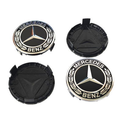 Ковпачки - заглушки в диски Mercedes 75\70мм чорні, А171 400 0025
