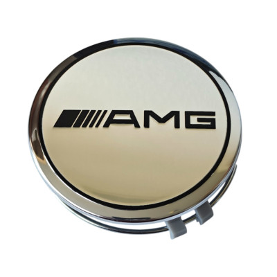 Ковпачки - заглушки в диски Mercedes AMG 75\70мм сірий, А171 400 0025
