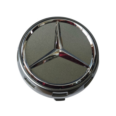 Ковпачки — заглушки в диски Mercedes AMG 75/72 мм сірий, А 000 400 0900