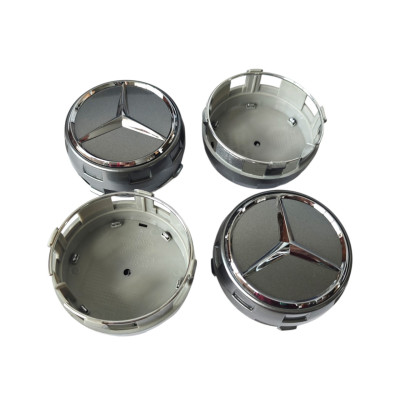Ковпачки — заглушки в диски Mercedes AMG 75/72 мм сірий, А 000 400 0900