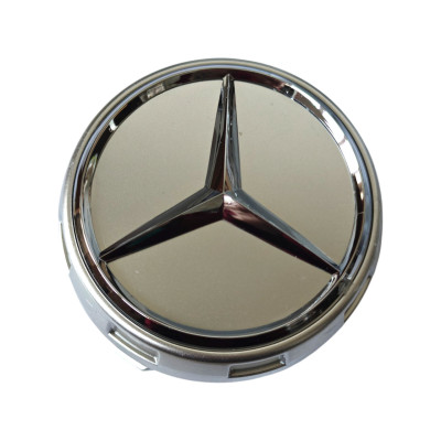 Ковпачки — заглушки в диски Mercedes AMG 75/72 мм срібний, А 000 400 0900