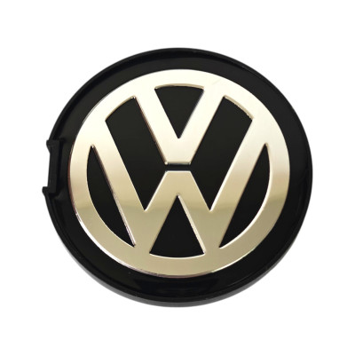 Ковпачки (заглушки) в диски VW (Фольксваген) 63/60 мм Хром чорні 7D0 601165