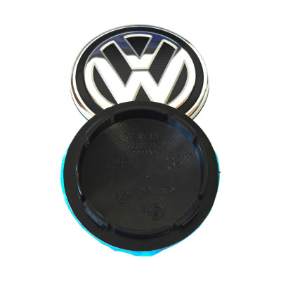 Ковпачки (заглушки) в диски VW (Фольксваген) 66/56 мм Хром чорні 5G0 601171