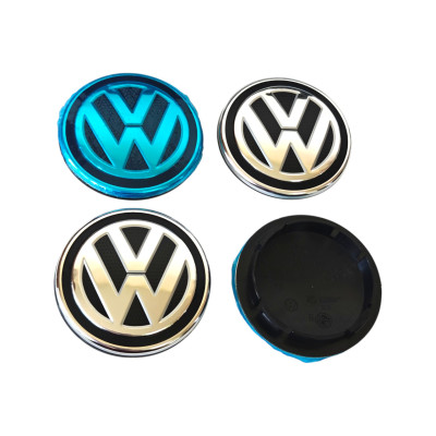 Ковпачки (заглушки) в диски VW (Фольксваген) 66/56 мм Хром чорні 5G0 601171