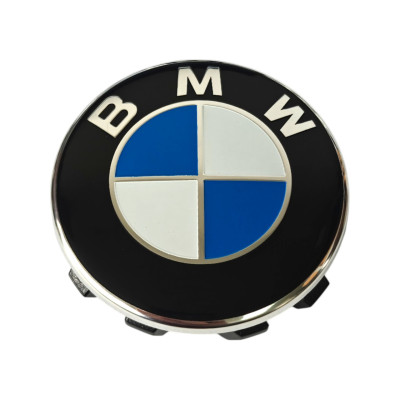 Ковпачки - заглушки в диски BMW  56\54 мм чорні хром 6857149 01D (36136857149)