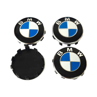 Ковпачки - заглушки в диски BMW  56\54 мм чорні хром 6857149 01D (36136857149)