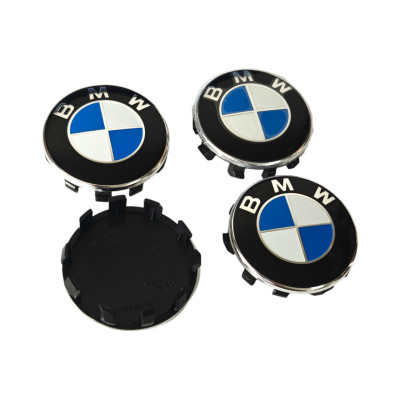 Ковпачки - заглушки в диски BMW  56\54 мм чорні хром 6857149 01D (36136857149)
