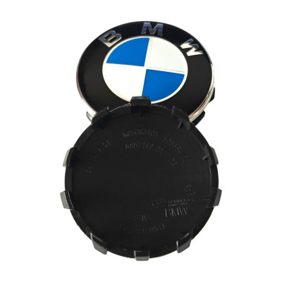 Ковпачки - заглушки в диски BMW  56\54 мм чорні хром 6857149 01D (36136857149)