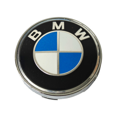 Ковпачки - заглушки в диски BMW  60\57 мм чорні хром
