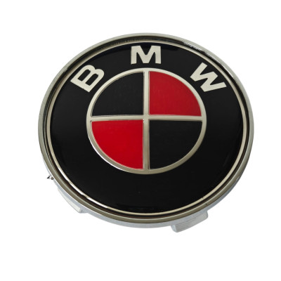 Ковпачки - заглушки в диски BMW красный 68\65 мм 6783536