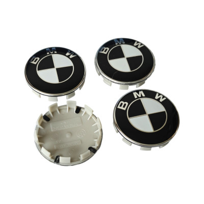 Ковпачки - заглушки в диски BMW чорні 68\65 мм 36136783536