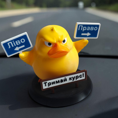 Декоративна качка ліво - право, Тримай курс !
