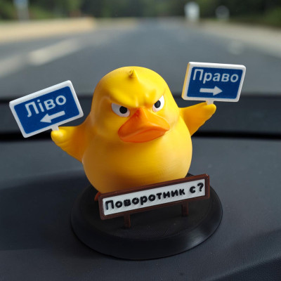 Декоративна качка ліво - право, Поворотник є?