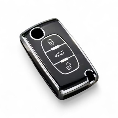 Чохол ТПУ чорний для ключа Citroen C1, C2, C3, C4, Jumpy, Xsara