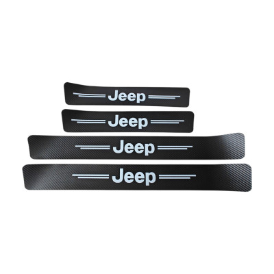 Захисна плівка накладка на пороги для Jeep - Чорний Карбон 4 шт