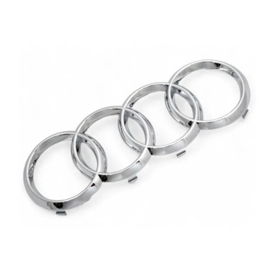 Емблема передня AUDI хром 273х93 мм (на кліпсах) 8k5853601, 8T0 853 605, 8T08536052ZZ