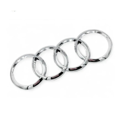 Эмблема задняя AUDI хром 202х73 мм (на скотче) 8W9071802